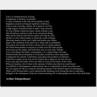 Arthur Schopenhauer Quotes Posters and Art